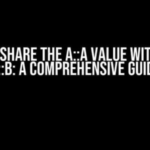 How to Share the A::a Value with Class B::b: A Comprehensive Guide